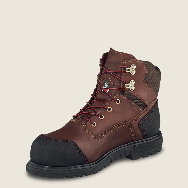 Red Wing Mens Safety Boots - Brnr Xp - 6-inch Waterproof Csa Toe - Brown/Black - RJP810739